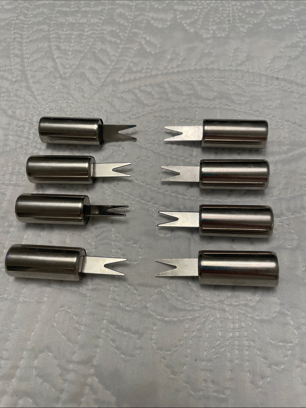 Set of 4 Stainless Steel Corn Cob Holders or Skewers
